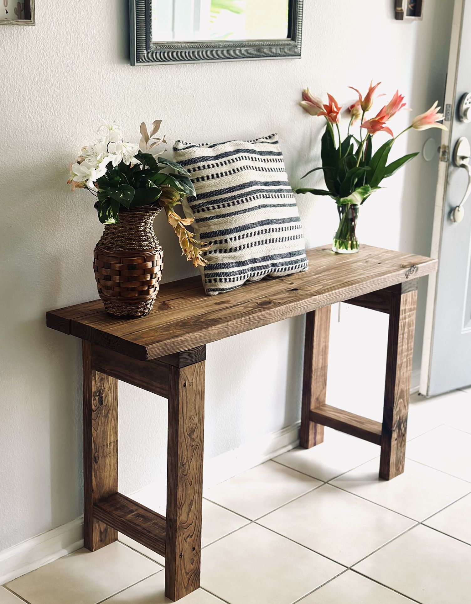 Rustic Entryway Table