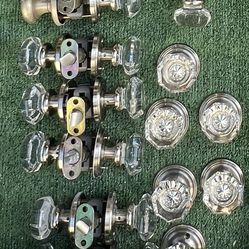 Used Crystal Knobs With Traditional Round Rose 