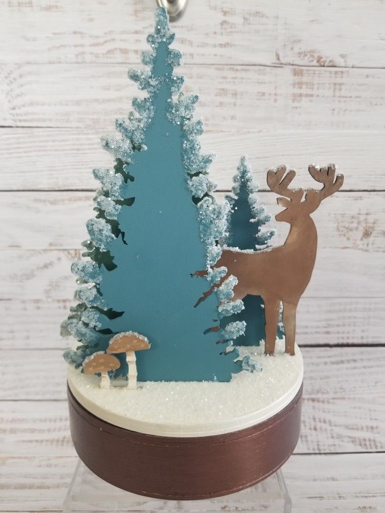 Christmas Music Box/Decor - Hand Painted