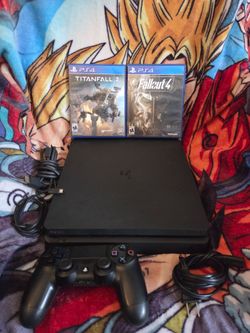 Sony Playstation 4 Slim 1TB Console with 2 Games