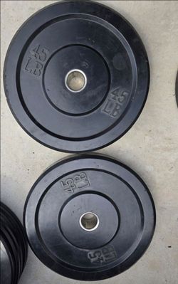 45Lb Olympic Bumper Plates