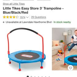 Little Tikes Easy Store 3' Trampoline - 
