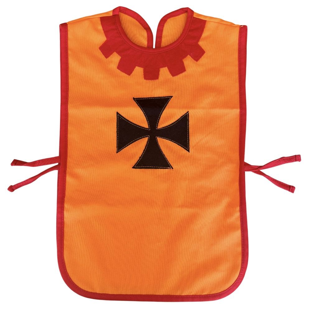 Child Medieval Knight Crusader Costume Tunic Surcoat Templar Cross Halloween