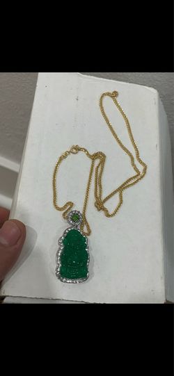 925 Moissanite Buddha Chain