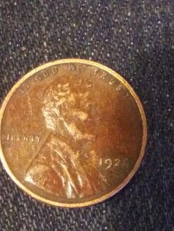 Error Coin 1928 penny. Reverse far U in the word united