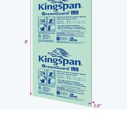 2" 4x8 Foam Board Kingspan Greenguard 