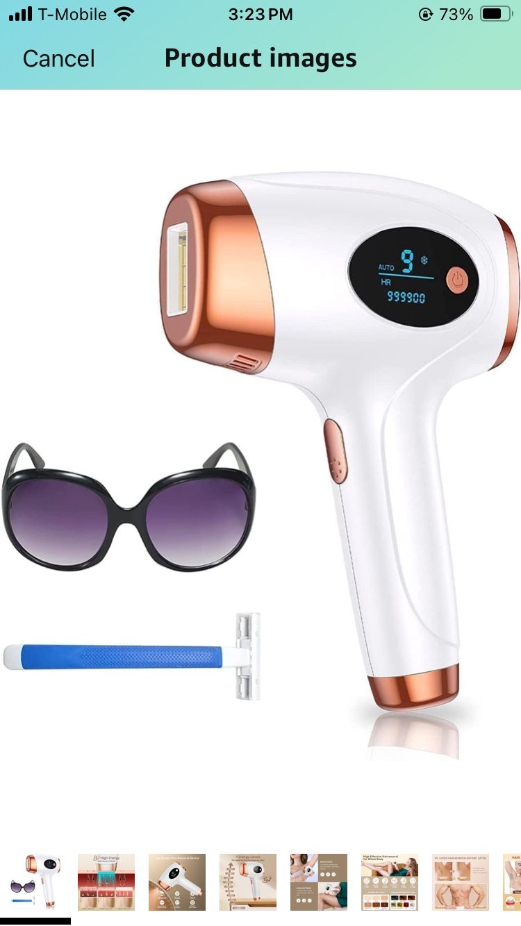 IPL hair removal device