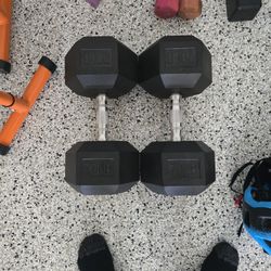 70 Pound Xmark Dumbells