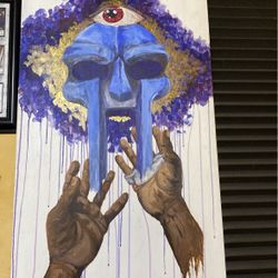 MFDoom Rare Painting 4ft X 2ft (original Painting)