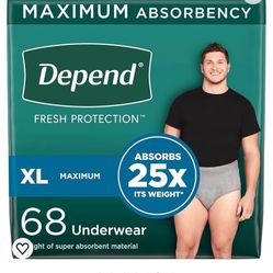 Depend For Men Incontinence Briefs