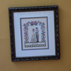 16x20 "OUR LOVE" UNDER THE CHUPPAH JEWISH WEDDING PROFESIONAL FRAMED &MATTED...