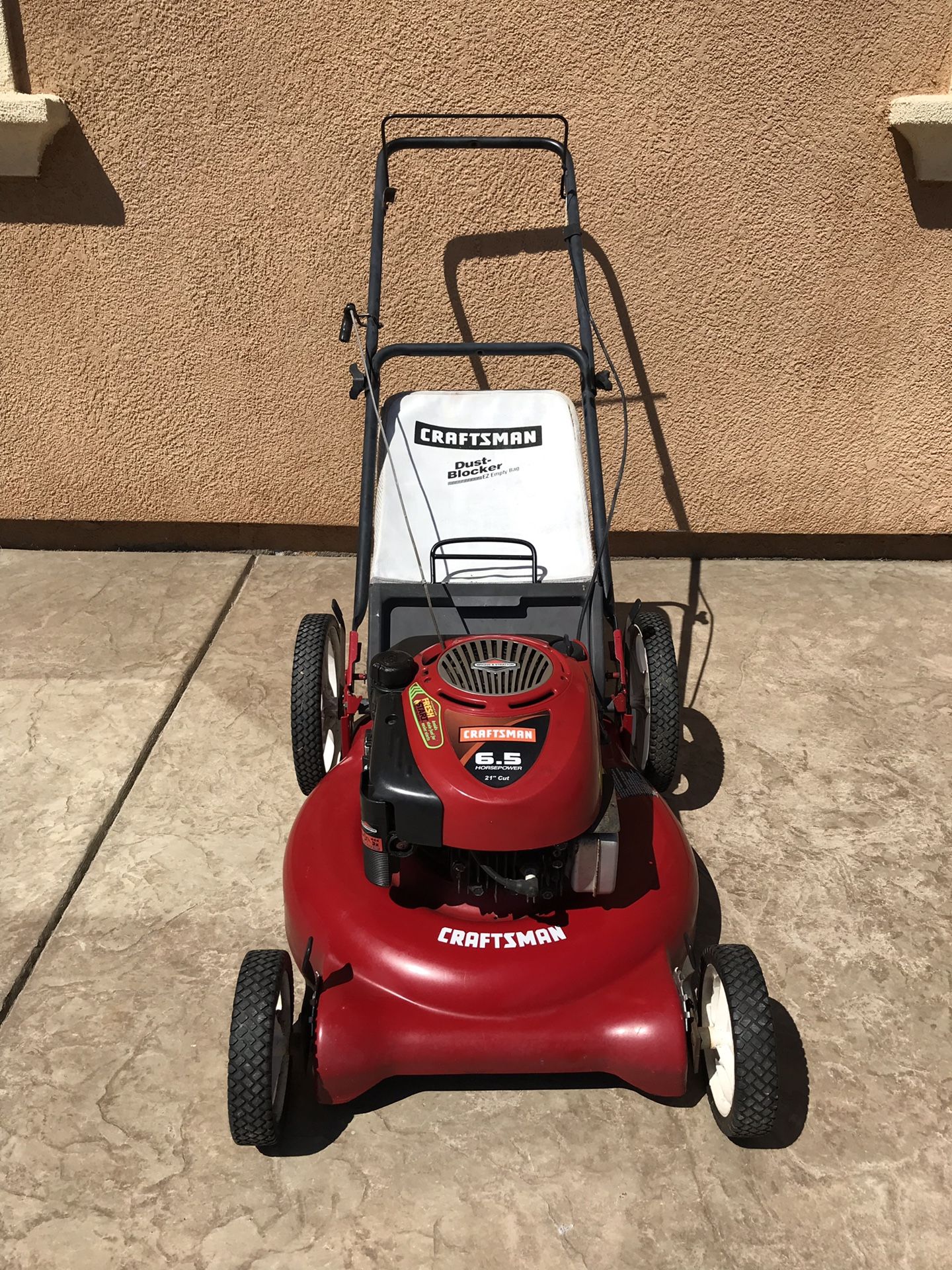 Craftsman lawn mower 6 5 hp 190 cc briggs stratton engine gas