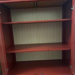 Red Hemnes Cabinet 