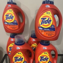 Tide Laundry Detergent 98oz 5 Bottles $60