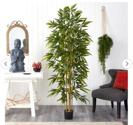 Nearly Natural 6-ft Bamboo Tree