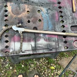 Vintage 24” Toledo Tools Chain Pipe Wrench RG-6
