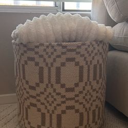 Woven Blanket Basket