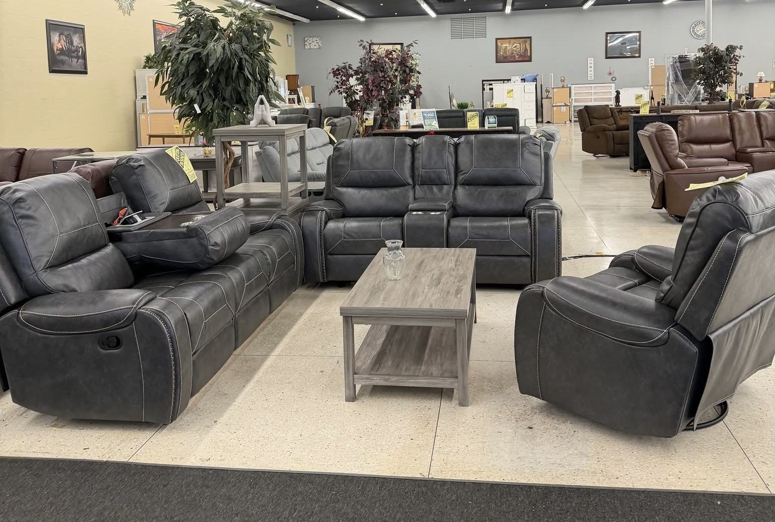 Bu Sofa & Loveseat & Get Free Recliner Chair