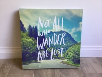 Not All Who Wander Are Lost Canvas