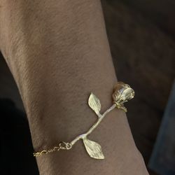 Gold plated Rose Bracelet