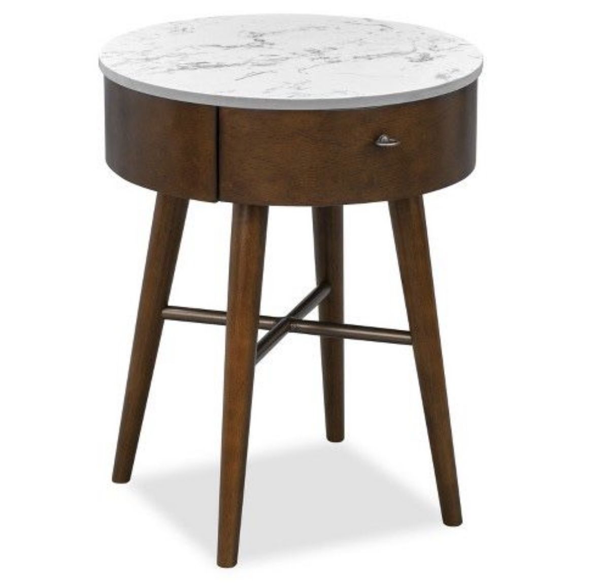 Poly & Bark Andover Marble Nightstand Side Table West Elm Penelope DUPE *NEW* Genuine marble Top side table to Complement living room or Bedroom