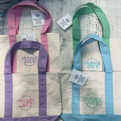 Trader Joe’s Pastel Tote Bags