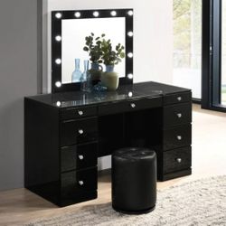 Avery Black Vanity

