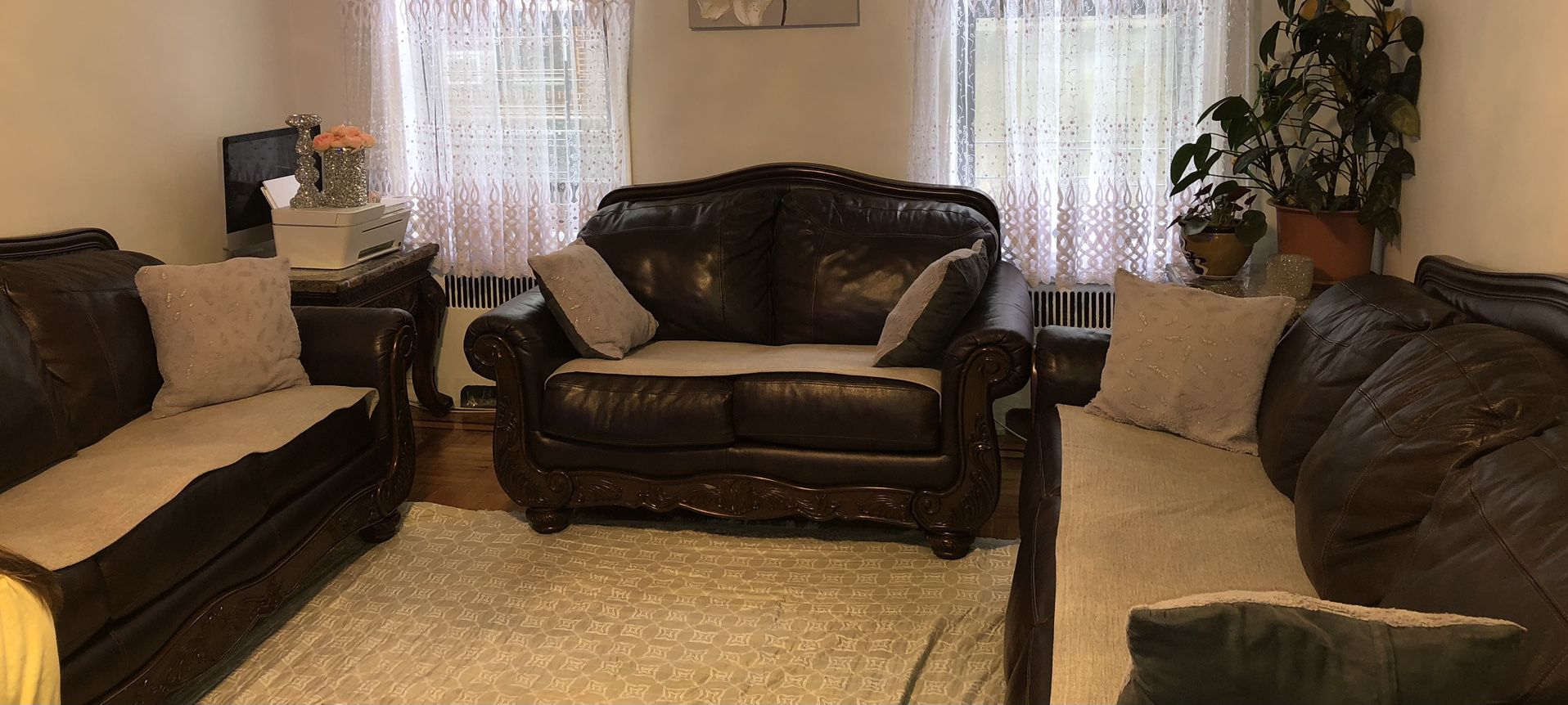 Leather Couches. Can Sell Set Of 3 Or Seperatly