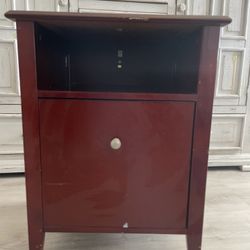 Little Cherry Wood File Cabinet 