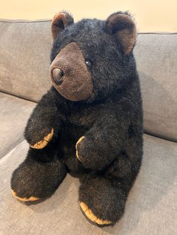 Plush black bear stuffie