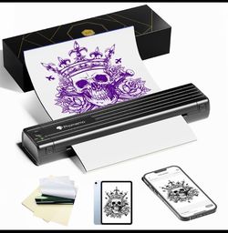 Brand New Phomemo TP83 Wireless Tattoo Stencil Printer