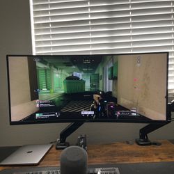 Dell 34 Curved Gaming Monitor – S3422DWG And Desk Mount 