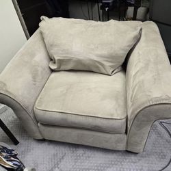Extra Wide Beige Armchair - Delivery Available