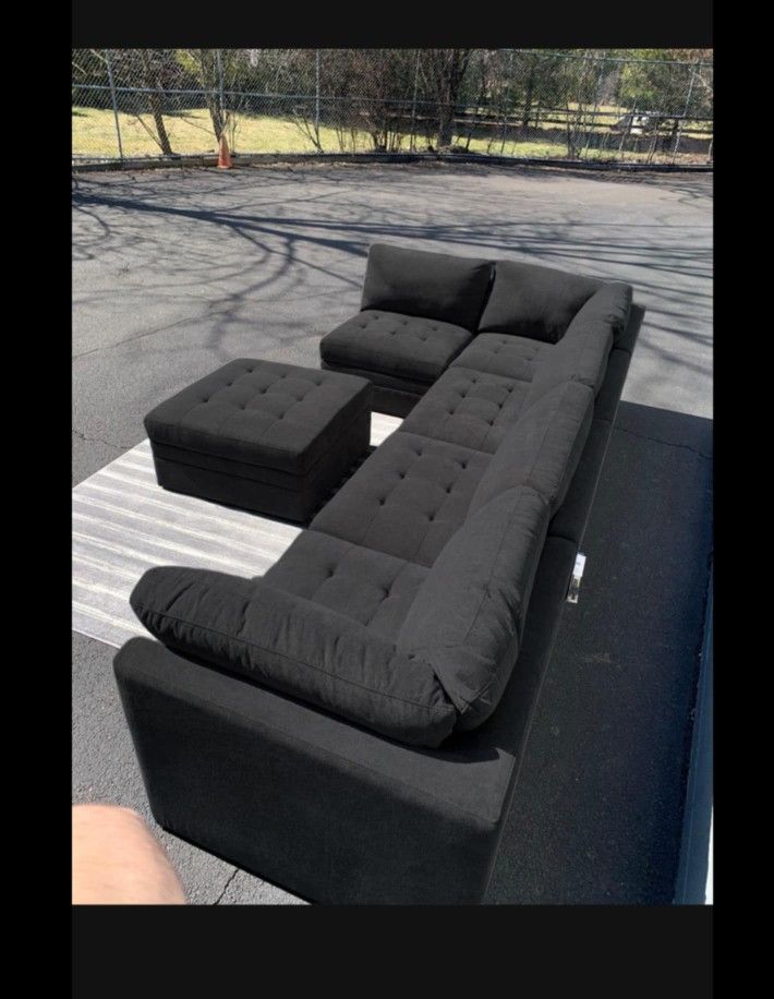 Modular Sectional Couch Sofa With Storage Ottoman