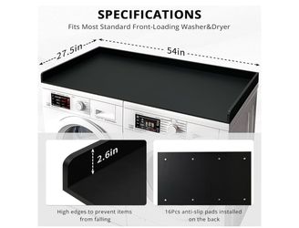 New black washer and dryer counter top