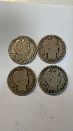 Barber Half Dollar Lot 90% silver