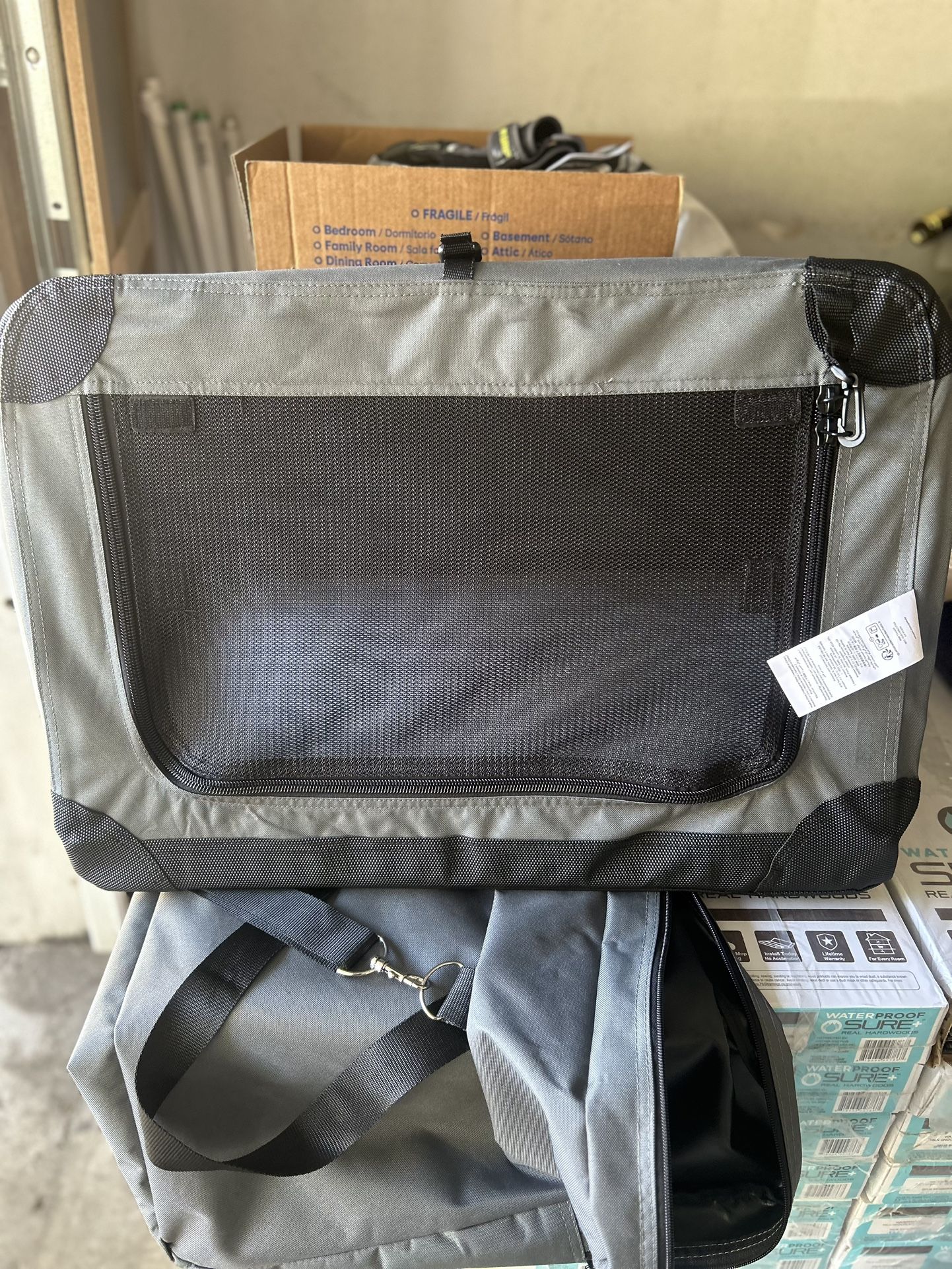 4-Doors Portable Soft-Sided Folding Travel Crate Kennel for cat