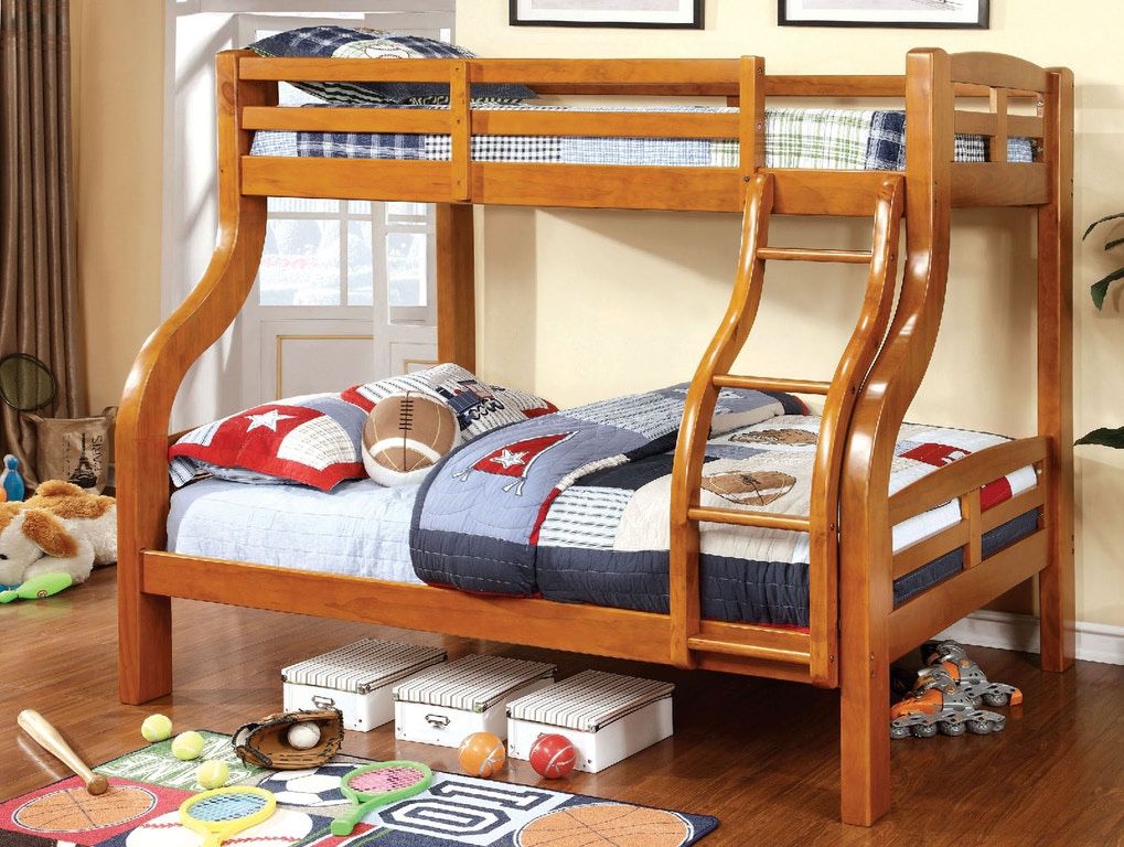 Twin/Full Wooden Bunk Bed @Elegant Furniture