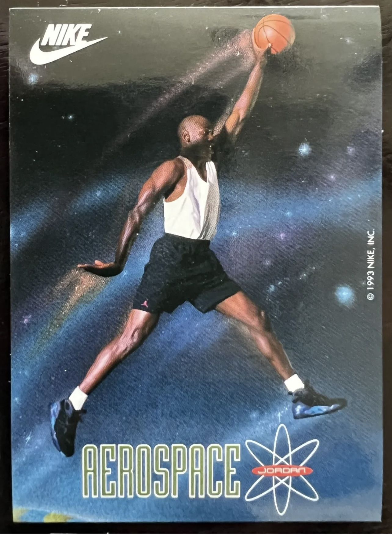 1993 Nike Aerospace Michael Jordan 12 Sticker Card Set Warner Bros