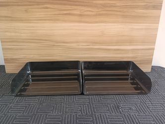TRU RED Side-Load Stackable Plastic Letter Trays