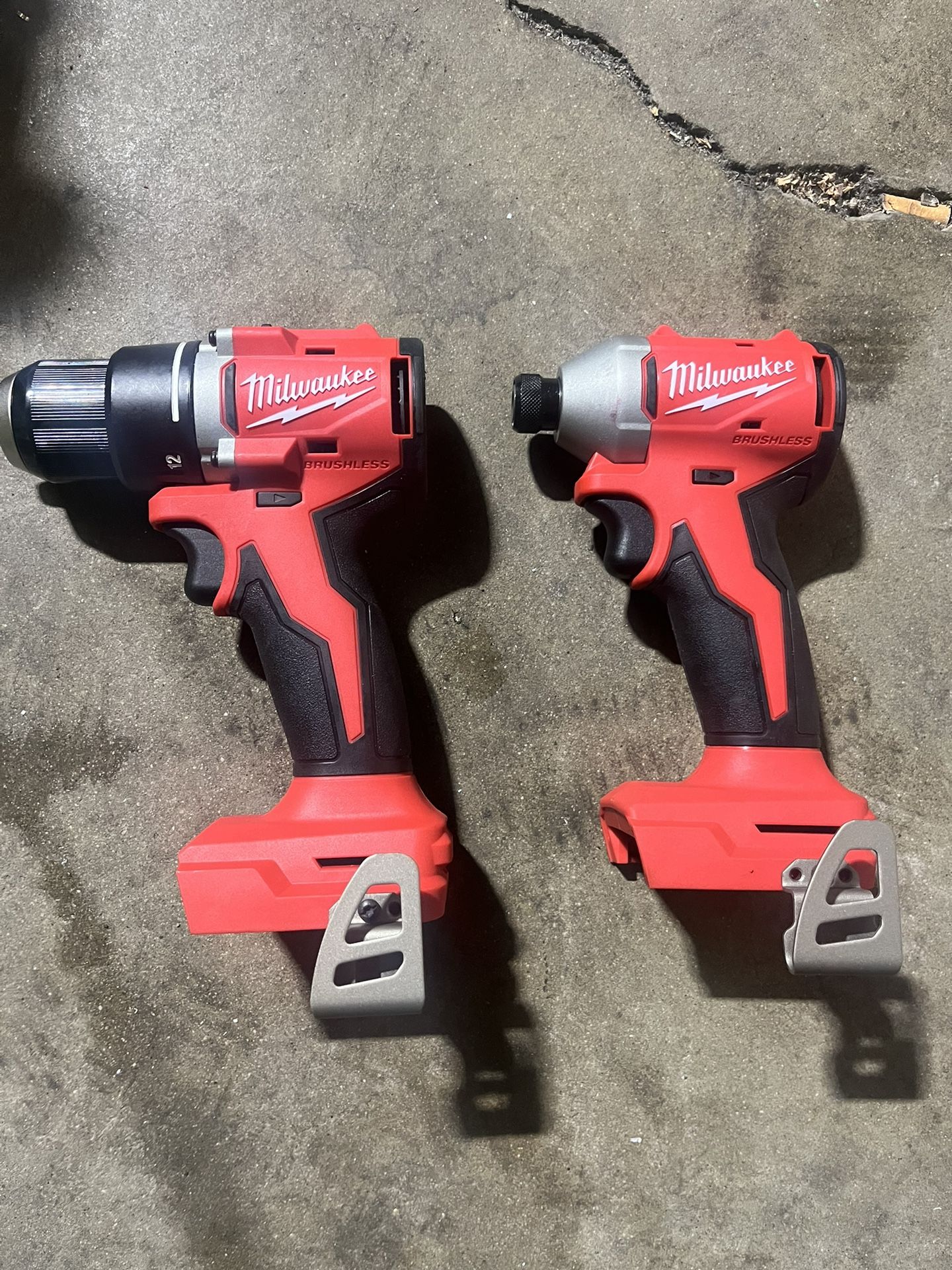 Milwaukee Brushless Drill Driver And Hex Impact