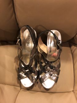 Beautiful silver Michael Kors dressed sandals