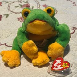 Ty Beanie Baby Smoothie The Frog