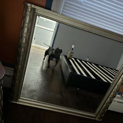 Nightstand & Mirror 