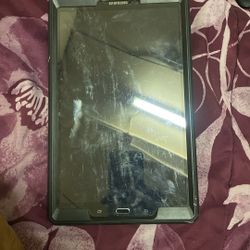 Samsung Tablet With Rugged Black Protective Case 
