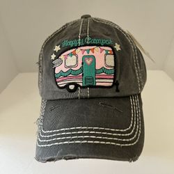 New Kbethos Vintage Happy Camper Hat