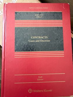 Contracts 6th edition casebook