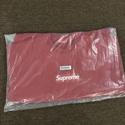 Supreme Box Logo Washed Crewneck BOGO sweatshirt Red XXL