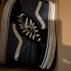 Vans Sk8-Hi Shoes (Navy Blue) 
