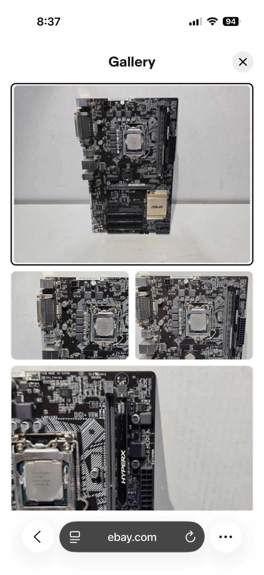 Asus H110-Plus Motherboard i7-7700